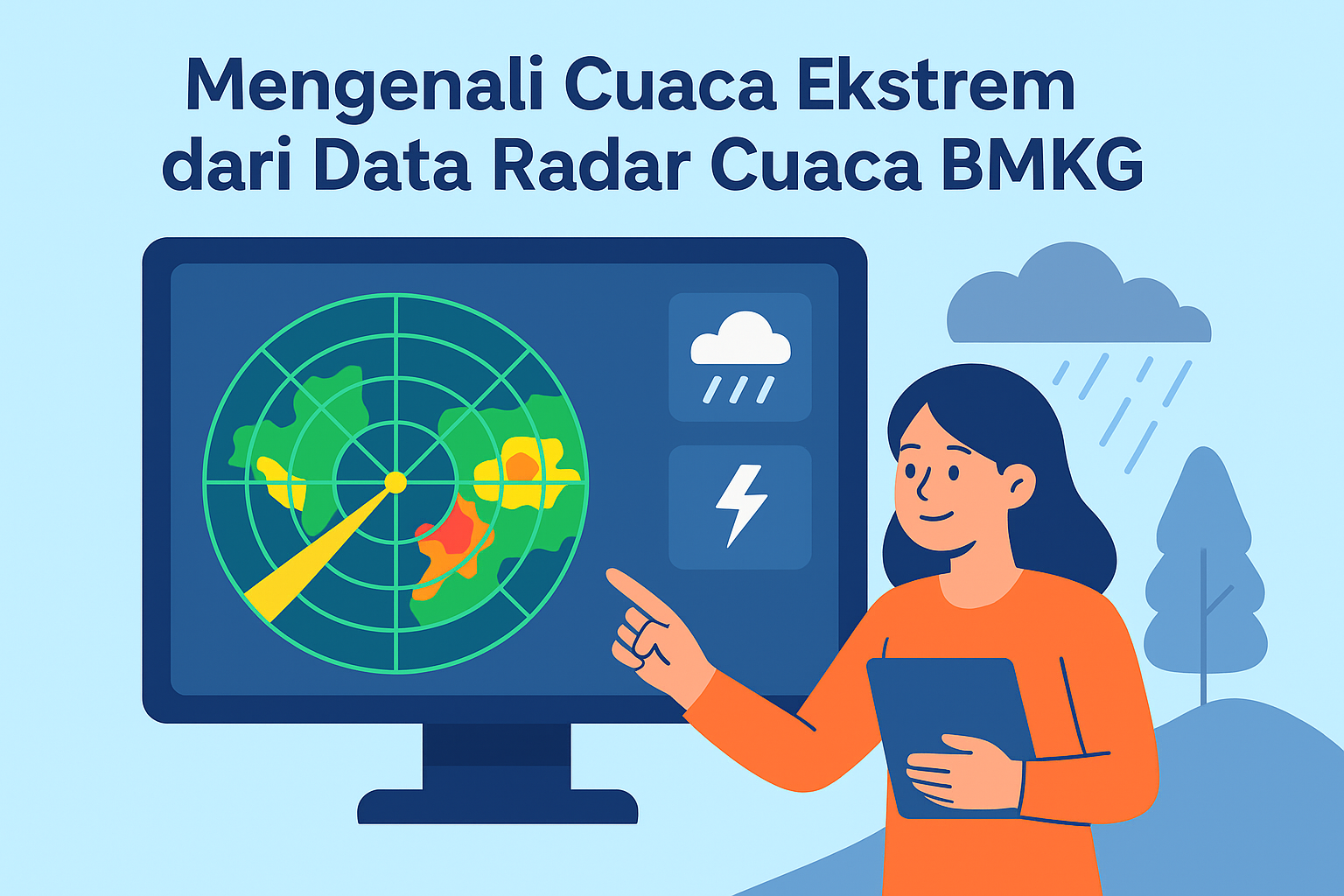 Mengenali Cuaca Ekstrem dari Data Radar Cuaca BMKG