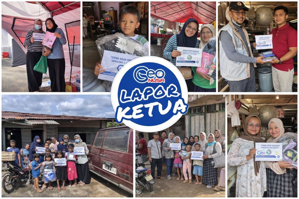 Pendiks Geonusa Salurkan Donasi untuk Korban Banjir di Aceh, Sumatera Utara, dan Sumatera Barat